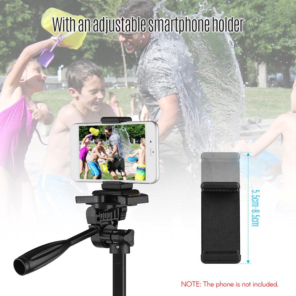 Штатив для фотосъемки 135 см/53 дюйма, легкий алюминиевый сплав для камеры смартфона