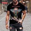 Rock Band Men's T-shirt 3d Judas Priest Print Tshirt Men Women Fashion Short Sleeve T-shirt Hip Hop Tops Tees Heavy Metal Tshirt