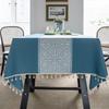 Spot Tablecloth Simple Pastoral Plaid Household Geometric Rectangular Coffee Table Tablecloth Dining Table Suitable For Hotel Restaurants