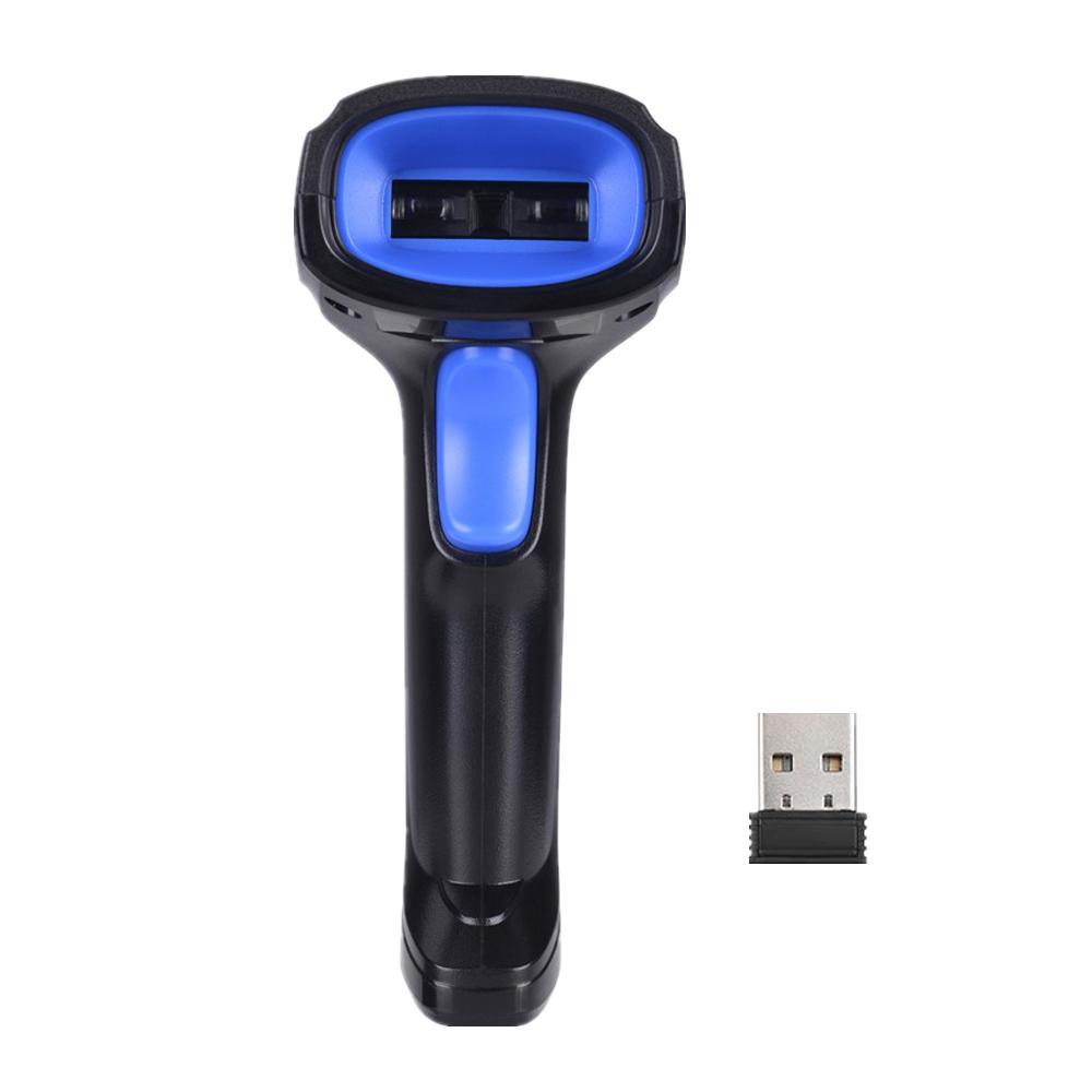 Aibecy 2in1 2.4G Беспроводной сканер штрих-кодов и проводной USB-сканер штрих-кодов Автоматический портативный 1D-бар