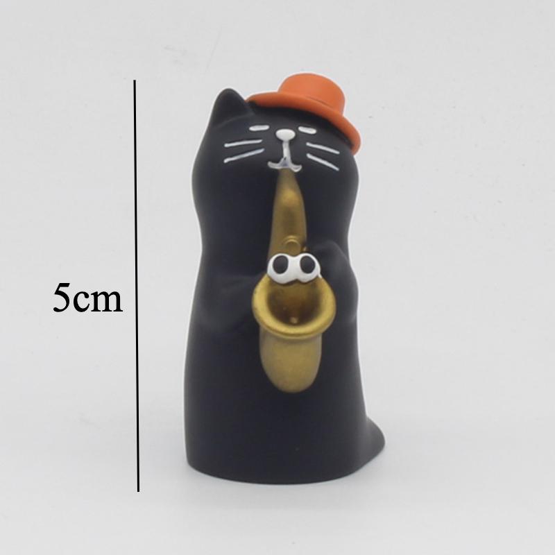 Cute Cat Halloween Concert Miniatures Funny Ghost Figurines Kawaii Shiba Vampire Magic Pumpkin Miniatures DIY Home Decoration