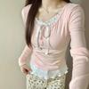 Autumn 2024 Women's Slim-Fit Two-Piece Long-Sleeve Chic Layered T-Shirt