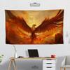 Phoenix Tapestry Mtg Wall hanging decor Magic fire bird desk setup poster art custom print your own design aesthetic room accessory