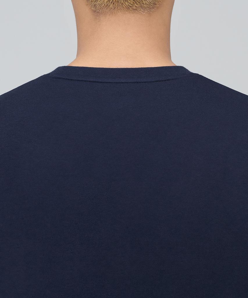 MUSINSA STANDARD Relaxed Fit Crew Neck String T-Shirt [Navy]