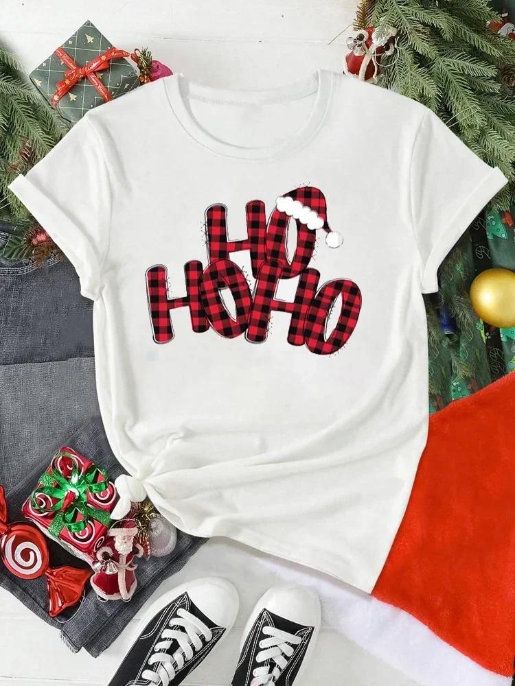 Unisex Christmas Santa Claus Printed T Shirt Christmas Xmas Cartoon Top Tshirt Harajuku Fashion New Year Tshirt Clothing