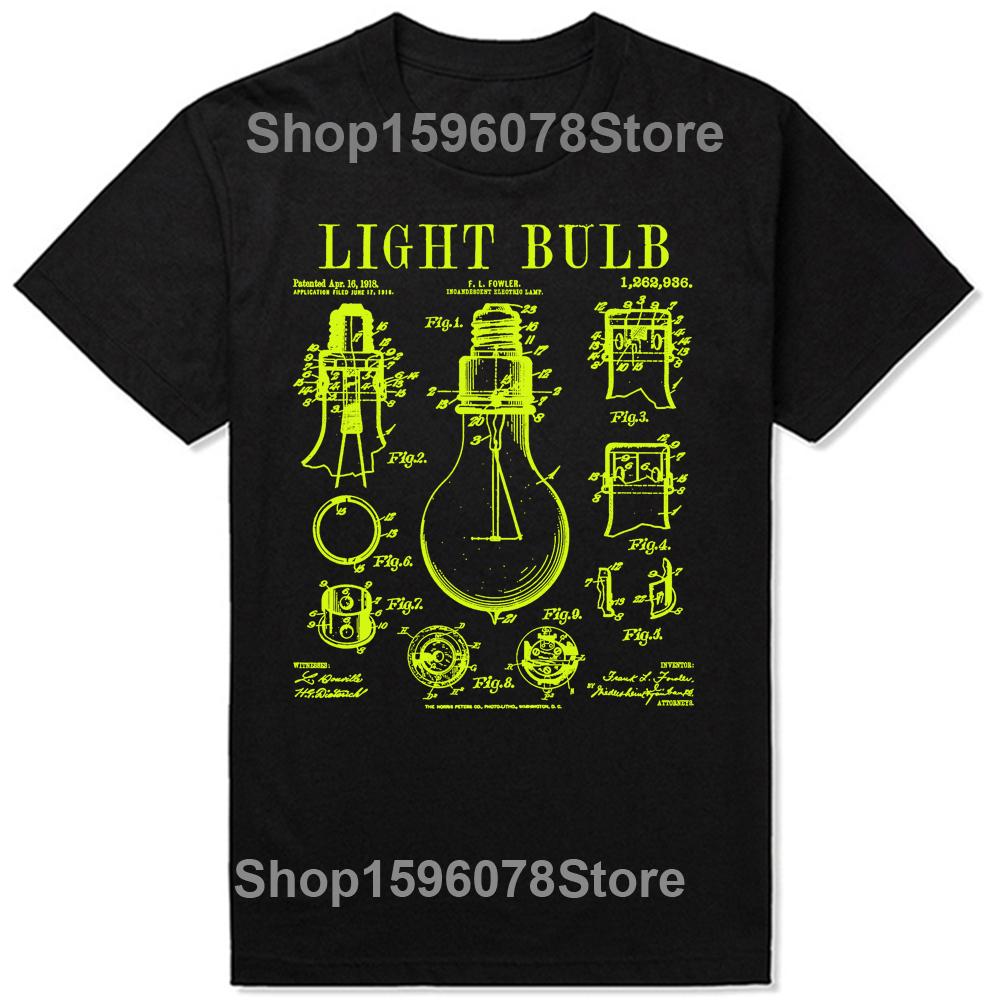 Funny Electrician Light Bulb Electricity Electrical Engineers T Shirts Graphic Streetwear Short Sleeve Lineman Gifts T-shirt