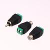 10Pcs Av Audio Video Cctv Camera Speaker Wire Cable Connector Rca Male Plug & Female Socket To Terminal Block Adapter
