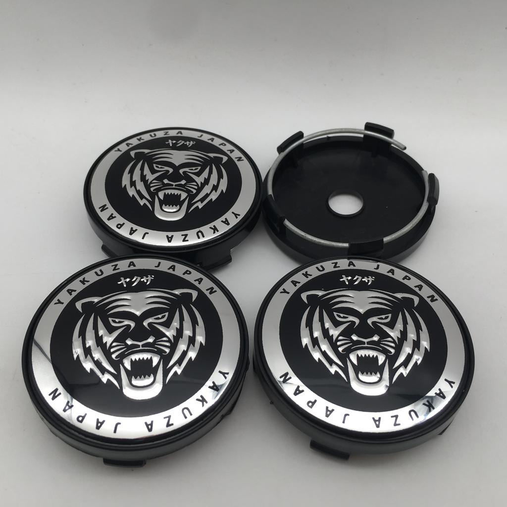 AAZT1 4pcs 3D new 56mm 60mm For Car Wheel hub Center Cap emblem Badge covers sticker Decals Styling accessories
