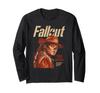 Fallout Силуэт Гуля Портрет Сериал Футболка с длинным рукавом