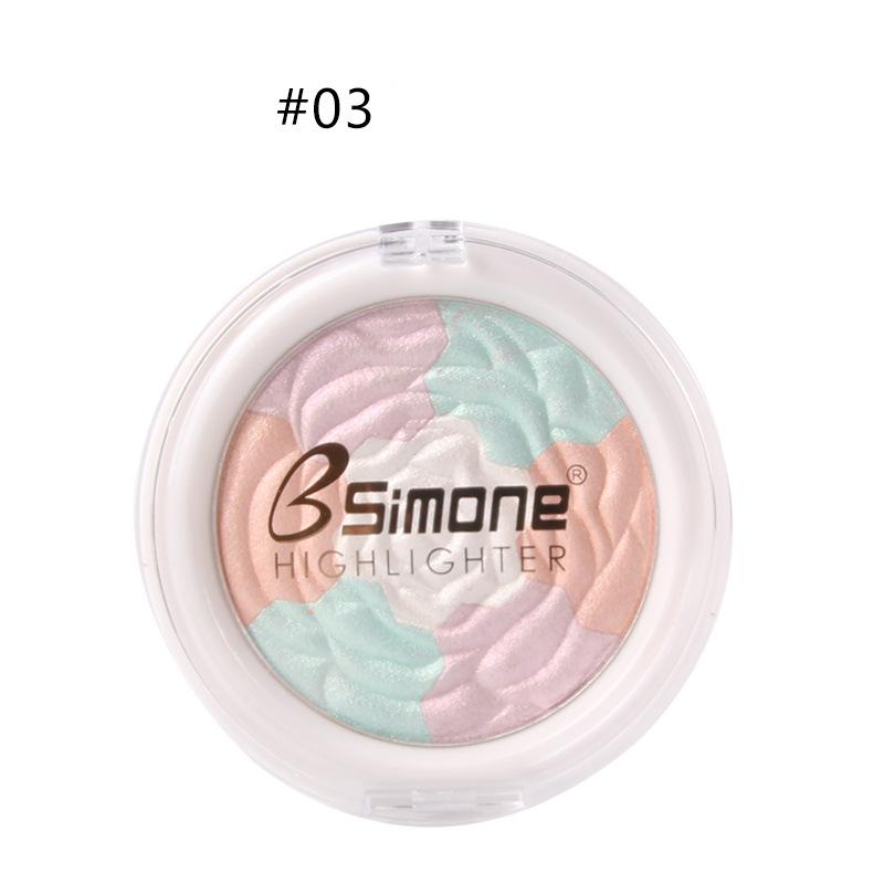 Модный разноцветный диск с жемчугом и розой, питательный хайлайтер для кожи, дополнительный свет, естественное осветление, хайлайтер, диски