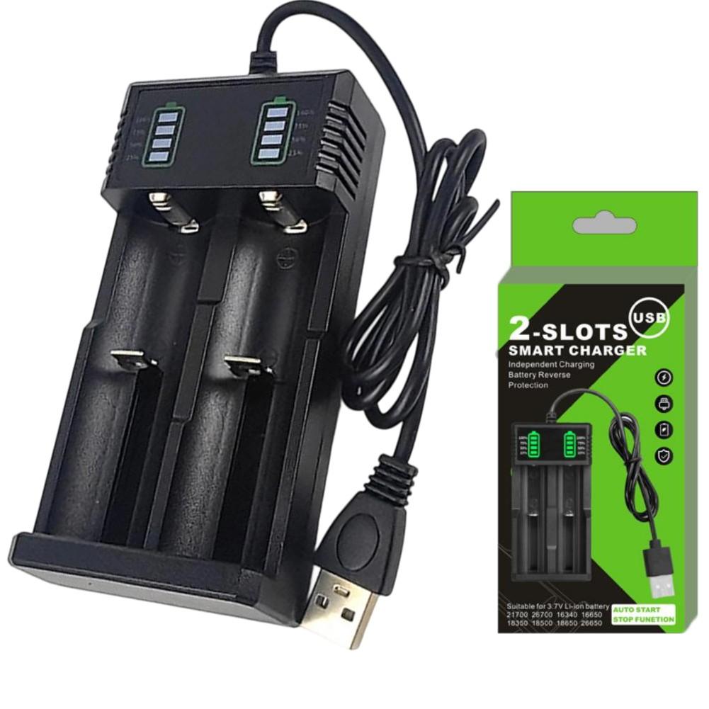 Умное USB-зарядное устройство для литиевых аккумуляторов 21700 14500 18500 26650 с 124 слотами