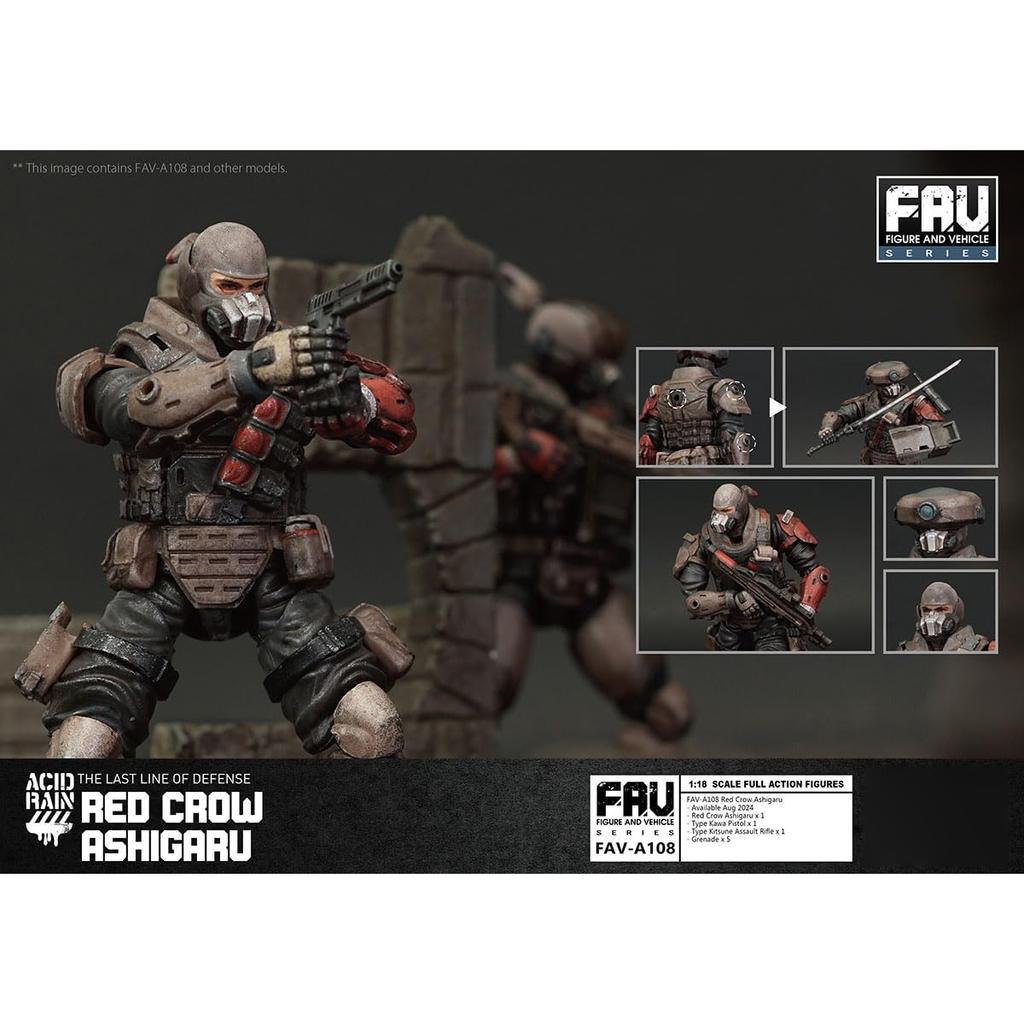 HiPlay TOY ALLIANCE ACID RAIN Акагарасу Асигару Экшн-фигурка Окрашенный Готовый продукт 1/18 FAV-A108