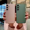 AG Матовый Противоударный Стеклянный Чехол Для Samsung S25 Edge S24 FE S23 S22 S21 S20 FE Note 10 Plus 20 Ultra A55 A54 Ударопрочный Чехол