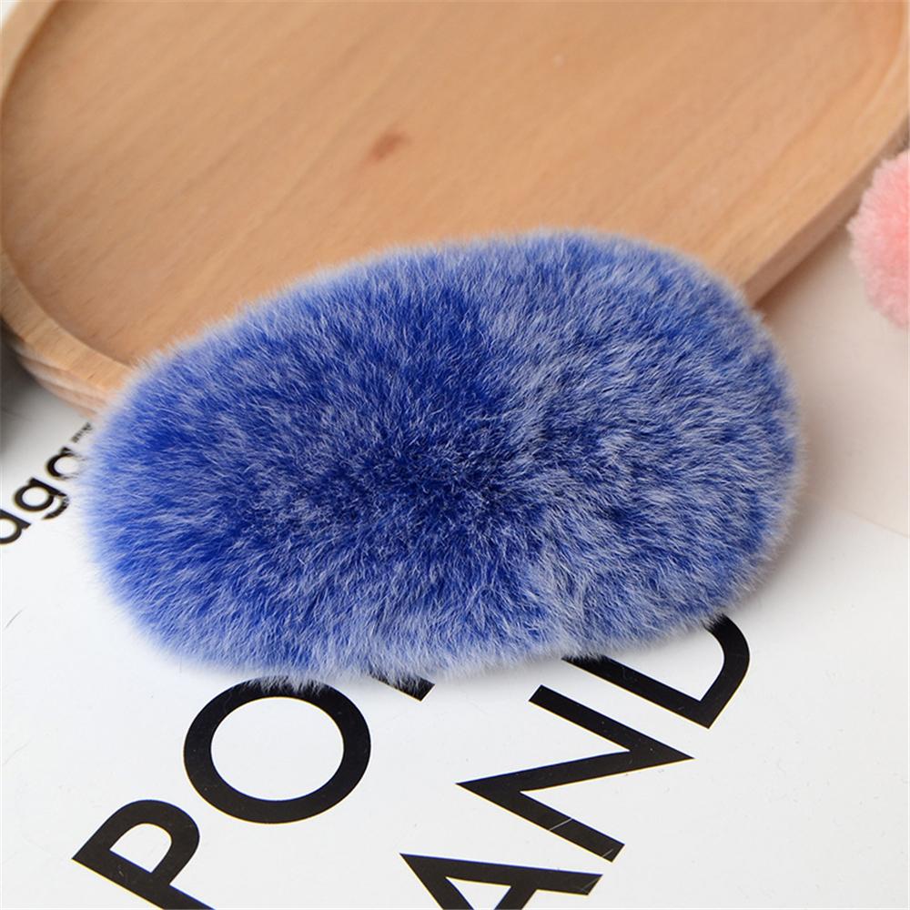 1/3 шт. Зимняя милая пушистая заколка для волос для женщин и девочек, однотонная боковая заколка для волос, BB-заколка, милая плюшевая заколка для волос, цветной аксессуар для волос