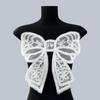 Embroidery Collar Flower Nail Bead Sweater Coat Accessories Fashion Three-dimensional Flower  Women