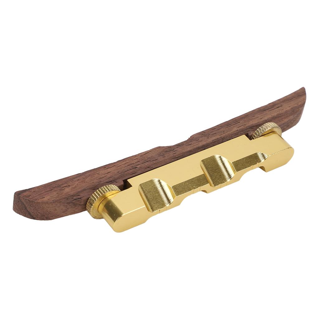 Guitar Bridge Replacement Adjustable Height Metal Rosewood Floating Bridge for Archtop Jazz Guitars