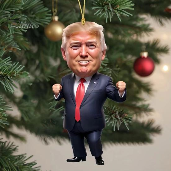 6 шт. Рождественские украшения, мультяшный персонаж, подвеска с шнурком, легко повесить, подвеска на рождественскую елку, зеркало заднего вида, декор