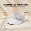 Sun Visor Hat: UPF 50+ Wide Brim Lightweight Breathable Packable Visor - Open Top Ponytail Friendly Summer UV Protection for Women Beach Golf Travel