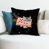 Cute NNyan Cat Anime Celebrity Merchandise AllMatch Printed Pillow Case Sofa Car Office Room Decoration Protector