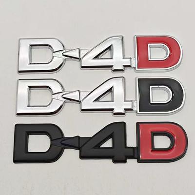 3D Металлический Логотип Буквы на Автомобиль Значок D4D Наклейка Эмблема на Багажник Крыло Для Yaris Corolla Avensis Land Cruiser Hilux Аксессуары