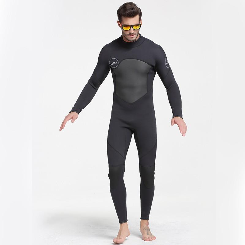 3mm Neoprene Wetsuit Men Women Full Body Warmth Scuba Diving Snorkeling Surfing Water Sports