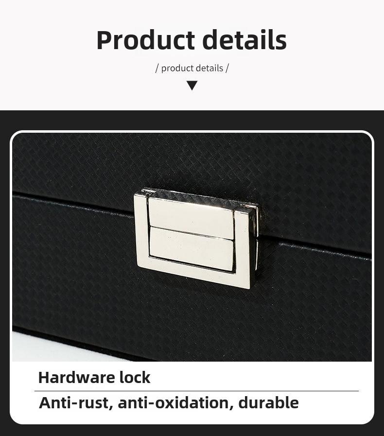 Фланелевый стеклянный прозрачный замок для часов Подарочная коробка