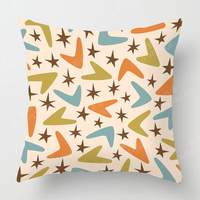 Скандинавский осенний домашний декор, осенний плед, наволочка, чехол для дивана, современный чехол для подушки 45x45 см, 45*45, 50x50, 60x60 см, 40*40, 40x40, геометрия