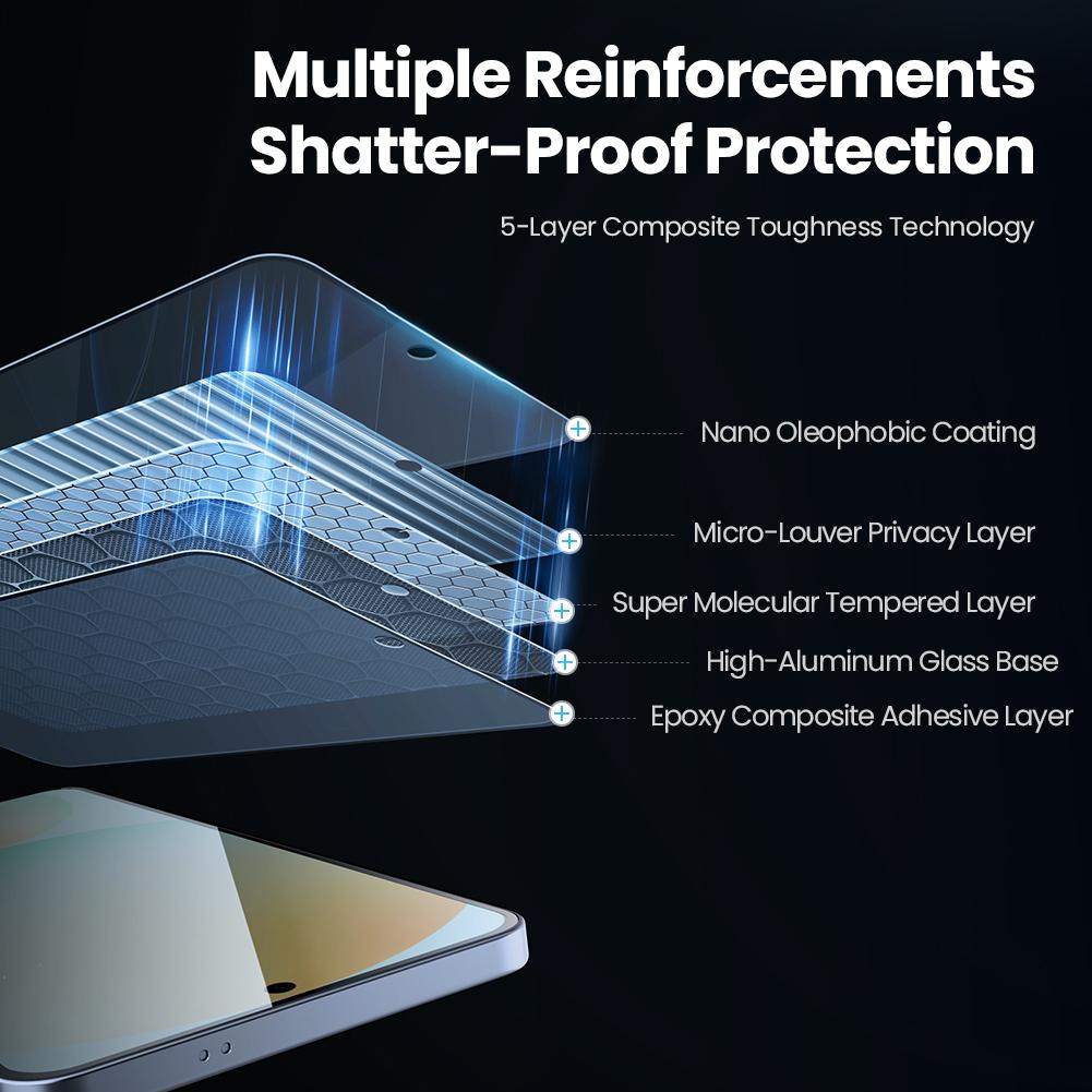 NILLKIN For Samsung Galaxy S25 Edge Glass Guardian Full Coverage Privacy Tempered Glass Screen Protector Film