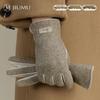 Women's Sheepskin Winter Warm Leather Gloves