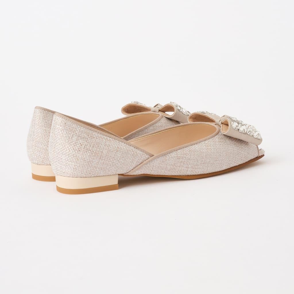 Туфли на низком каблуке, модель 131025200009 [Diana], Япония, белые, цвета слоновой кости, 22,5 см,