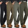 Fashionable Middle-aged and Elderly Men's Father's Cotton Casual Trousers Straight Loose High-waisted Work Trousers