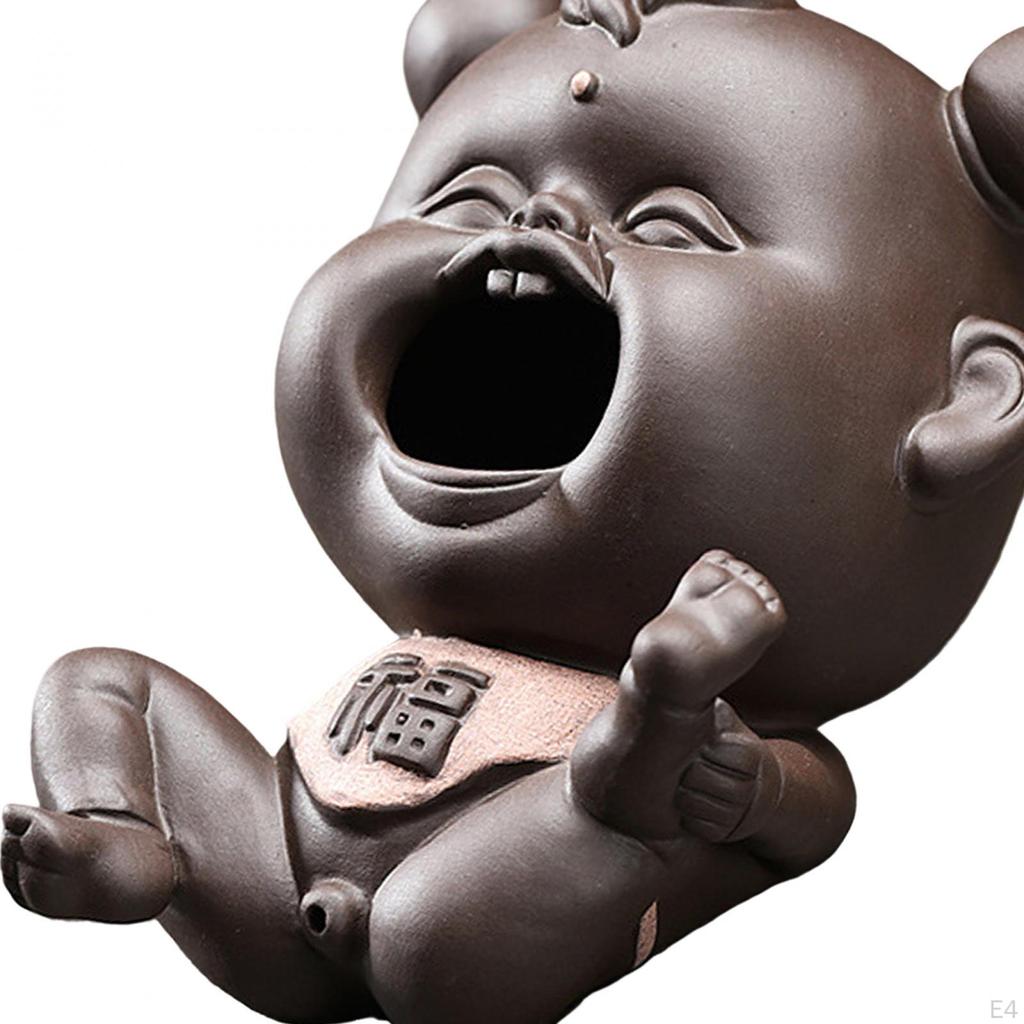 Керамическая китайская фигурка для малышей Ton Fu Mini Tea Pet DIY Terrarium Crafts Toddler Statue Accessories