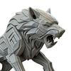 3D-печатная статуэтка волка, фигурка волка в механическом стиле, коллекционная скульптура волка, настольное украшение для офисного стола, полки