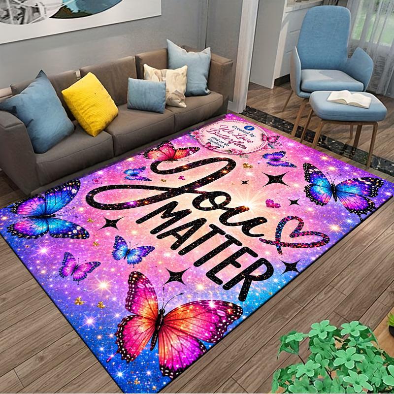 "You Matter Butterfly carpet Set" carpet set (1 duvet cover, 2 pillowcases, duvet not included)