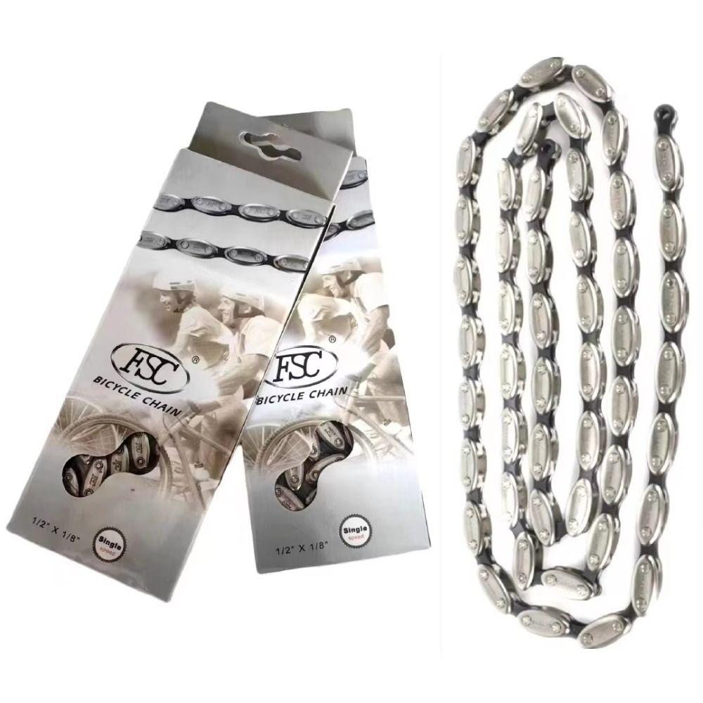 100 Link Bicycle Chain Fixed Gear Single Speed Chain Heavy Duty Bicycle Olive Chain BMX Bike