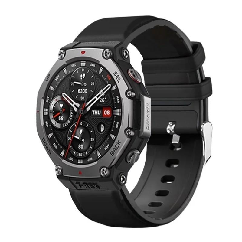 Кожаный силиконовый ремешок для умных часов Amazfit T-rex 3 Ремешок для часов Huami Amazfit T-rex 3 Аксессуары для часов Correa