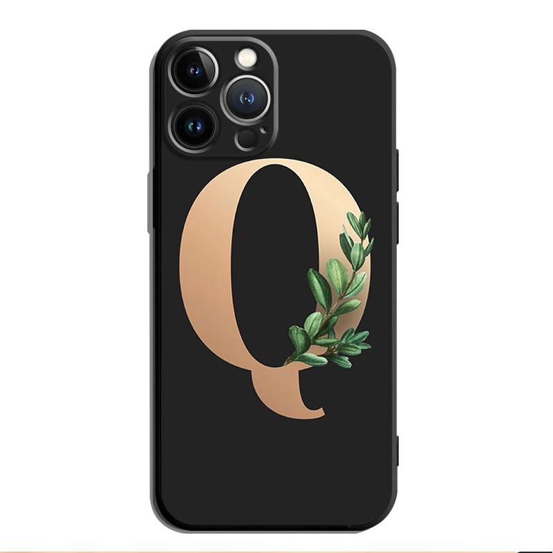 Чехол для телефона с буквенным принтом для iPhone Samsung Galaxy Redmi Xiaomi Oppo OnePlus Note SA 7 8 9 10 11 12 13 14 20 21 22 23 53 54 Pro Max Plus Ultra TPU Soft