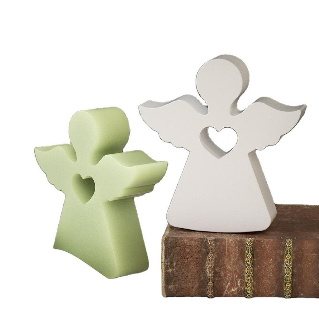 Пасхальный орнамент силиконовая форма для свечей DIY Дом Ангела Поделки Подарки Изготовление мыла Гипсовые формы для литья бетона Товары для домашнего декора