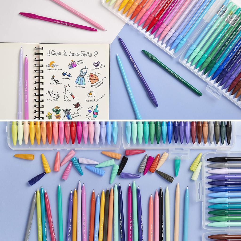 Monami 3000 PLUSPEN Color Pen, Set of 48, Assorted