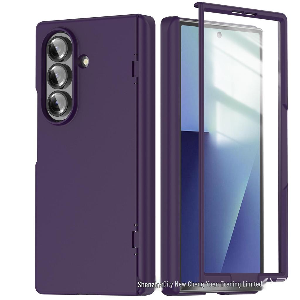 Чехол Samsung Z Fold7 с складыванием по средней оси: Прозрачное закаленное стекло, Полная защита шарнира