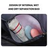 Travel Bag with Duffel Large Capacity Detachable Wheels Dry Wet Separation Waterproof Oxford