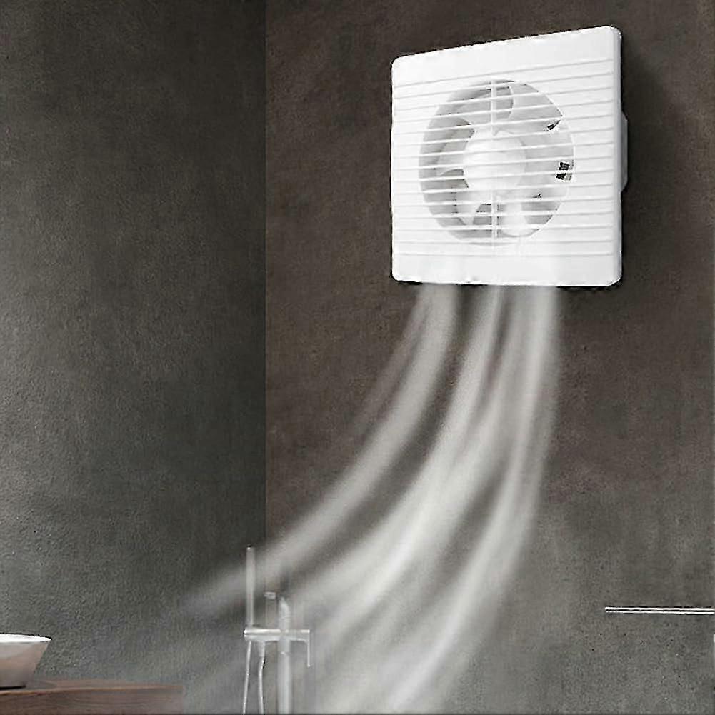 1pcs Strong Silent Household Wall Exhaust Fan Bathroom Wall Round Powerful Exhaust Fan Ventilation Fan white,4inch