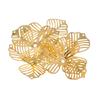 Shape Flower 20pcs Metal Slices Diy Charms Pendant Making Accessories Golden