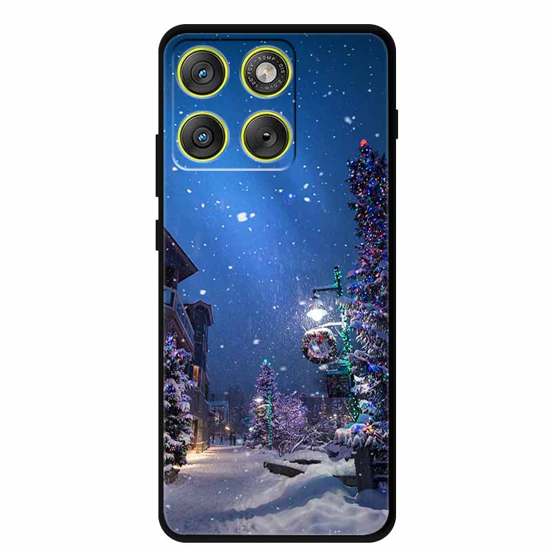 Рождественские чехлы для телефона Motorola Edge 70 5G, силиконовый мягкий задний чехол, Рождественская елка для Moto X70 Air 5G Edge70, задняя крышка