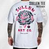 Sullen Art Уоттс Роза Череп Белая Футболка с татуировкой
