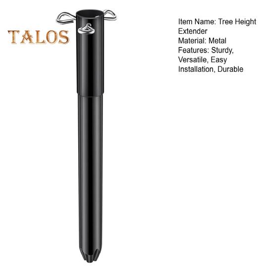 Удлинитель высоты искусственной рождественской елки, металлическое основание для елки, удлинительный столб с 3 крепежными винтами, праздничный удлинитель для елки, подходит для столбов высотой 0,5–1,25 дюйма