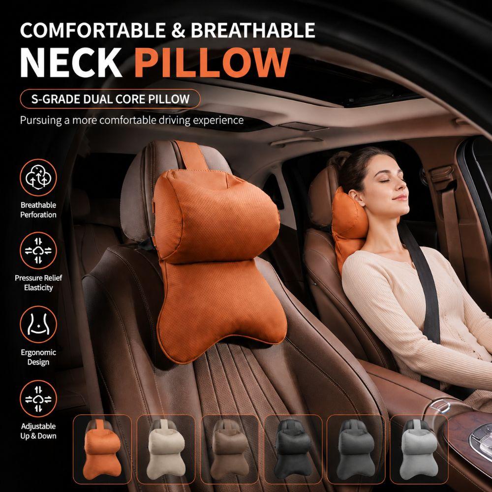 Universal Car Seat Shoulder Pillow Adjustable Car Headrest Car Neck Support Headrest Four Seasons