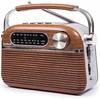 Radio Portable Bluetooth - KOOLTECH - Vintage - Sans Fil - Bluetooth - Mains Libres
