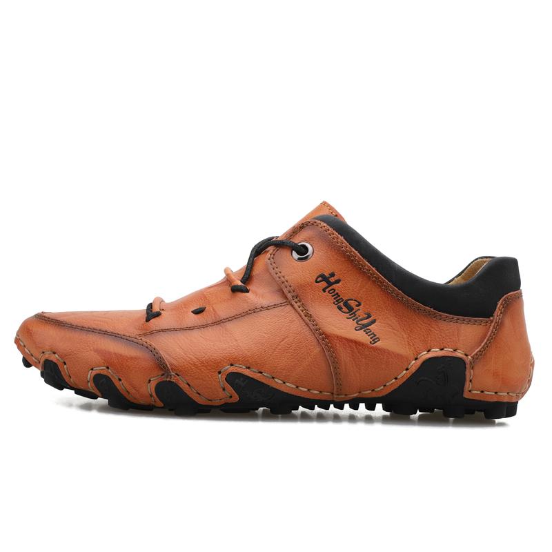 Men's New Leather Outdoor Sports Shoes Casual Shoes Business Leather Board Shoes