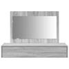 Makeup Table with Drawers Gray 100 x 40 x 70 cm Engineered Wood